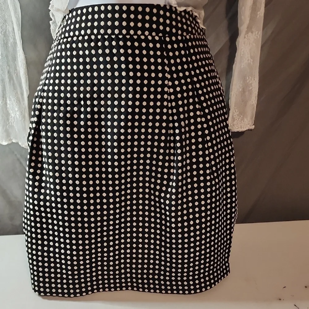 The Limited Trendy Black and White Pleated Pencil Skirt In Size 6